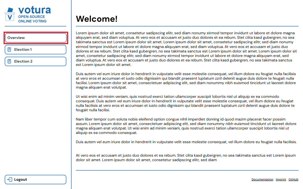 Voter Welcome Screenshot